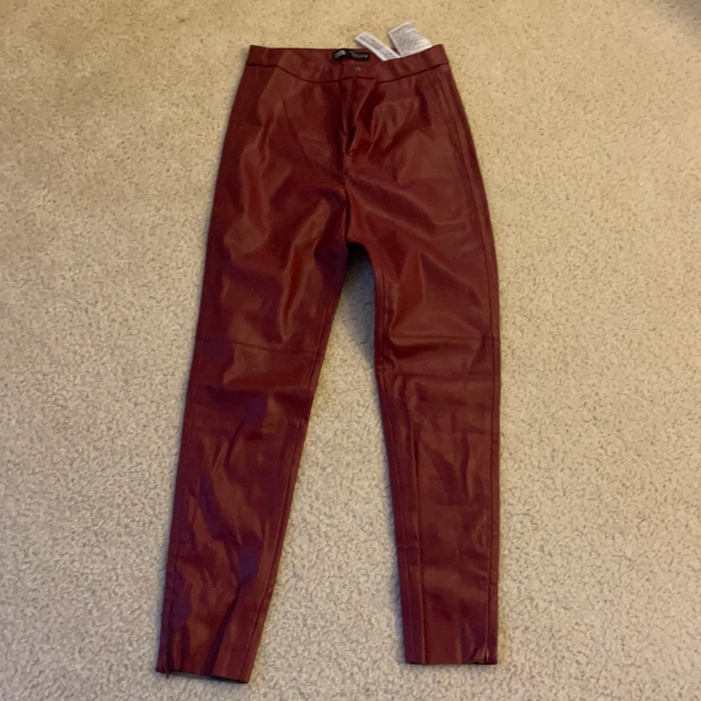 Leather pants from Zara
